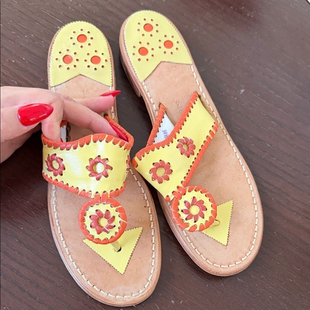 Jack Rogers Yellow and Orange Sandals